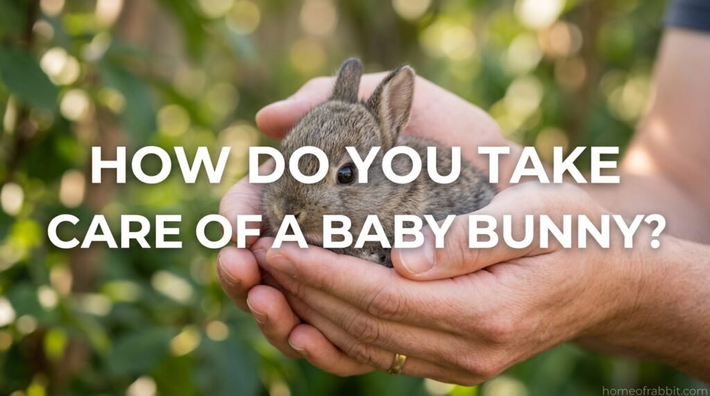 How do you take care of a baby bunny?