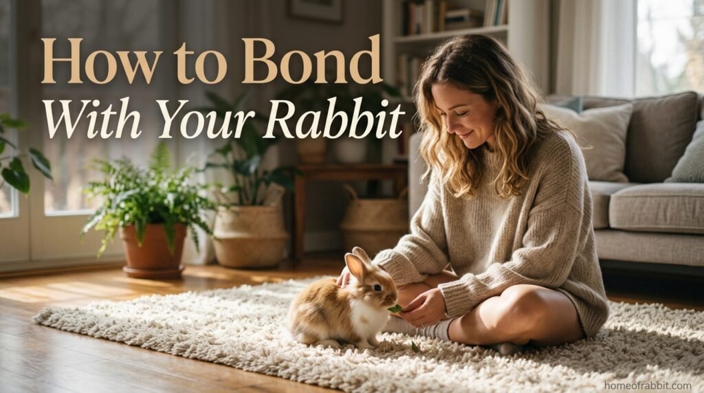 how to bond with your rabbit