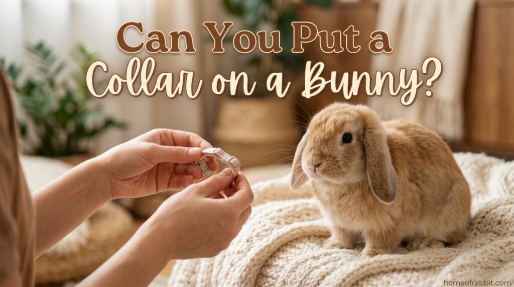 can you put a collar on a bunny