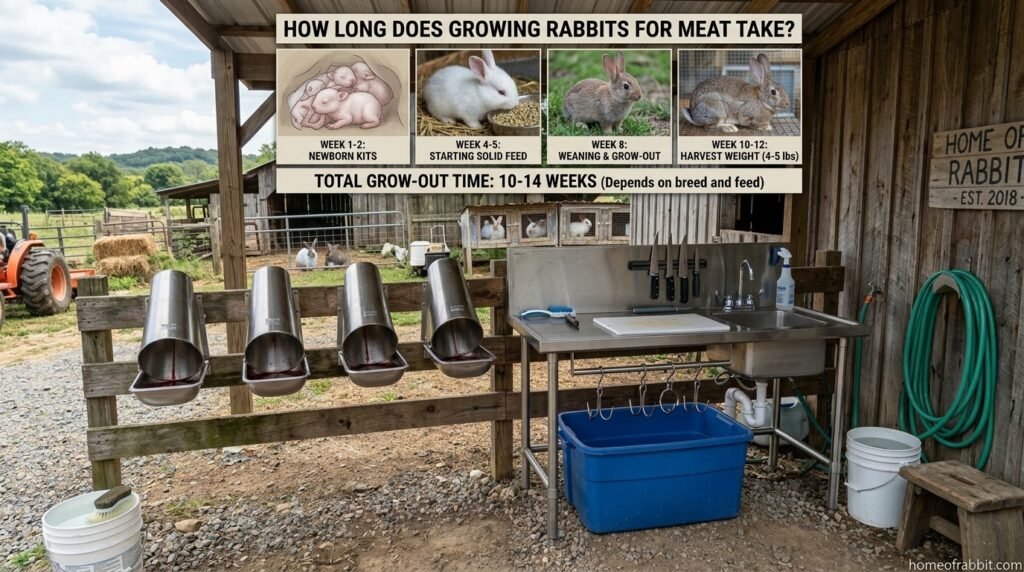 How Long Does Growing Rabbits for Meat Take?