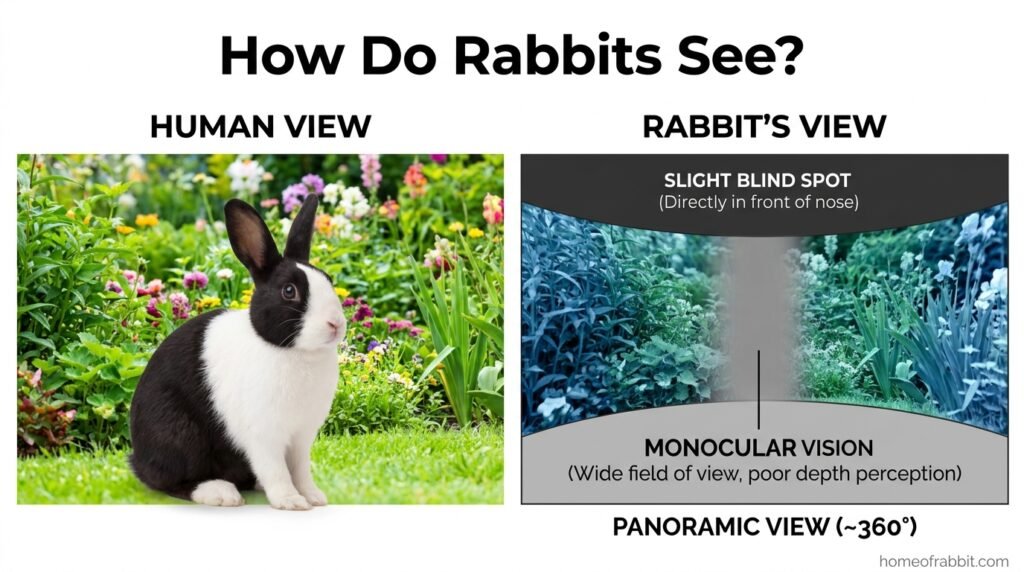 how do rabbits see